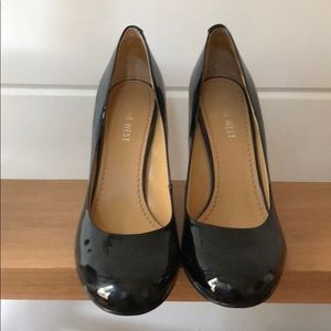 Nine West Black Patent Heels